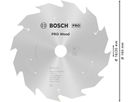 BOSCH Kreissägeblatt PRO Wood cordless 165 x 1,5 x 20 mm, T12