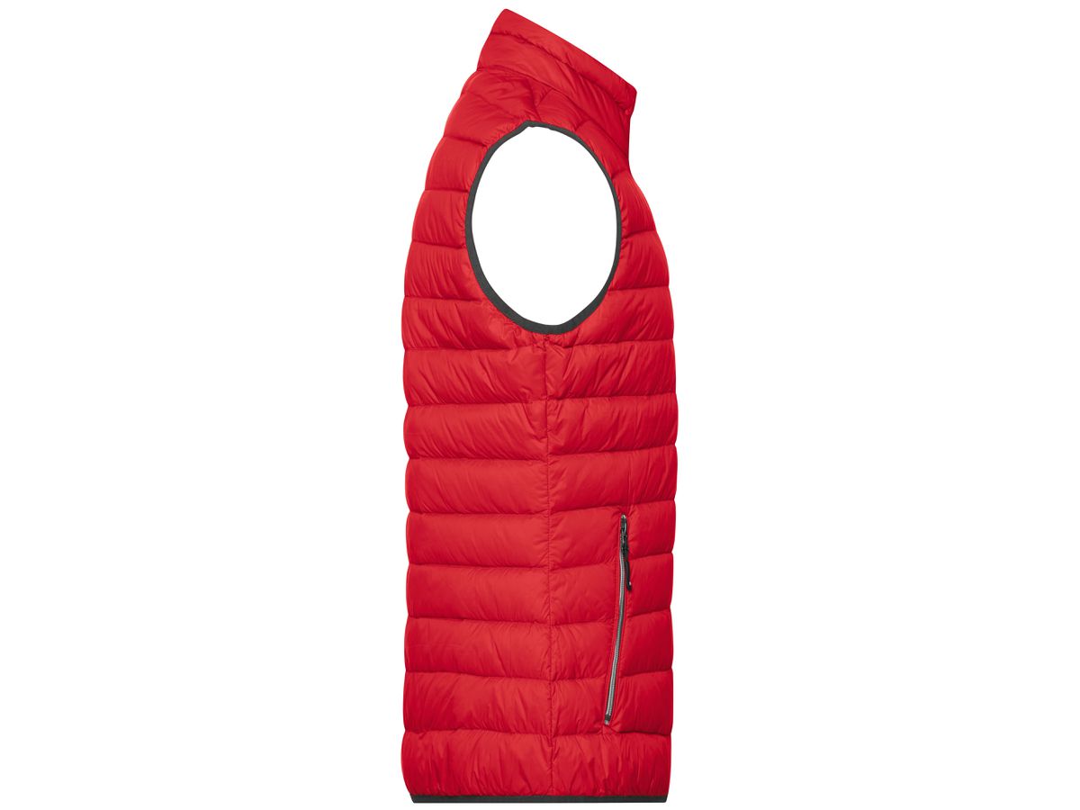 JN Men's Down Vest JN1138 red/silver, Größe 3XL