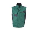 JN Workwear Vest JN822 65%PES/35%BW, dark-green/black, Gr. 2XL