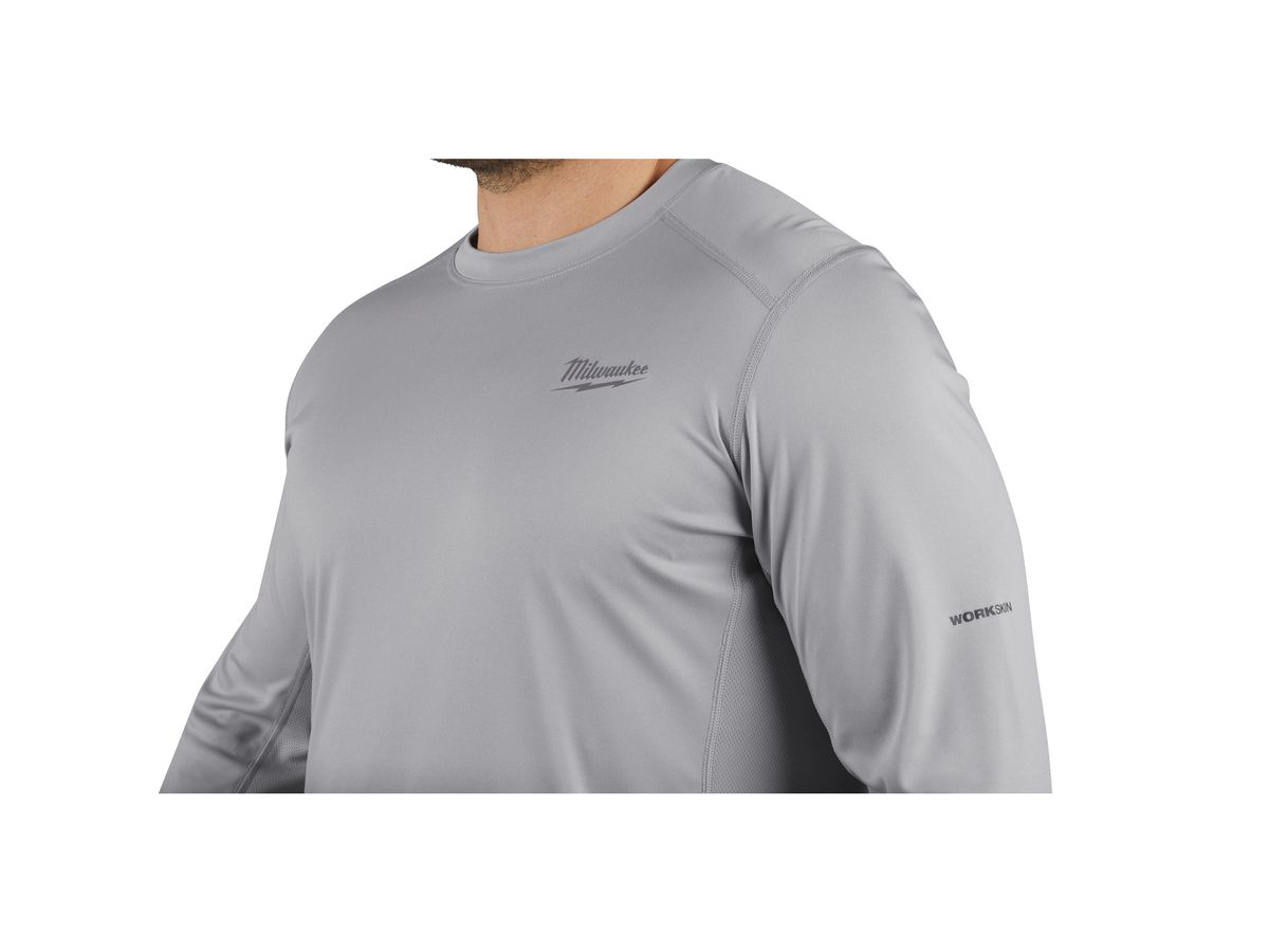 MILWAUKEE Langarmshirt WWLSG grau, Gr. S