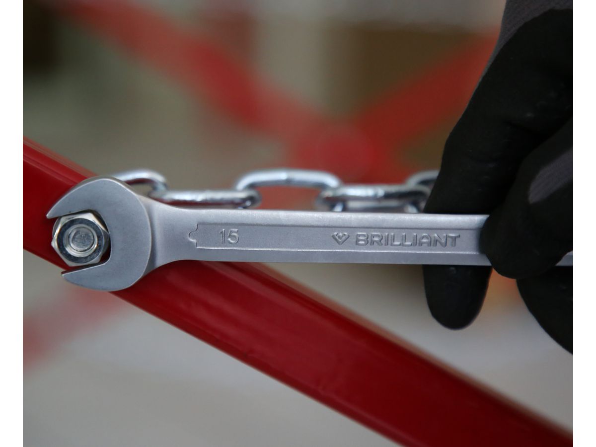 BRILLIANT TOOLS Ring-Maulschlüssel, 15 mm