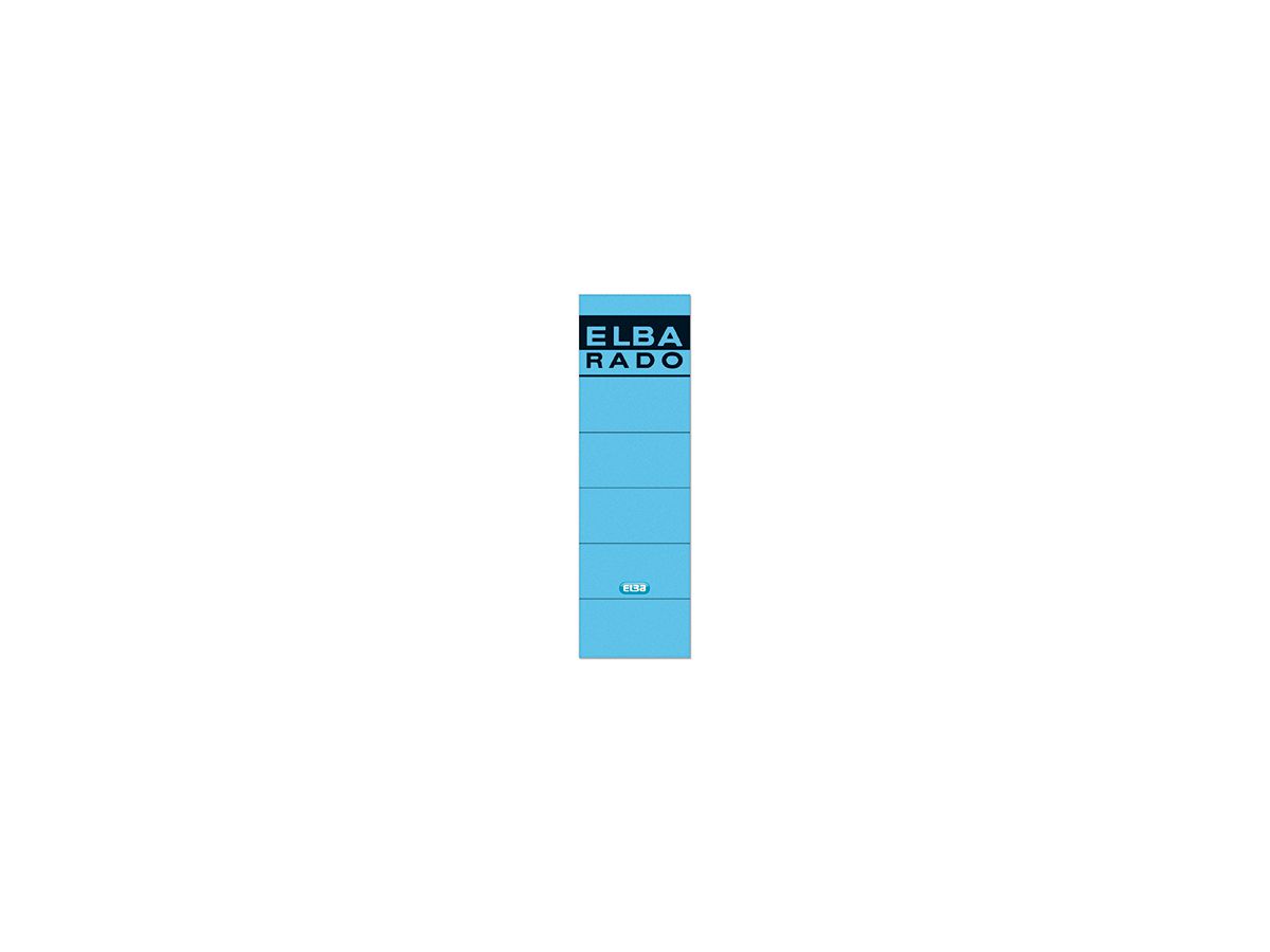 ELBA Ordneretikett 100420952 breit/kurz sk blau10 St./Pack.