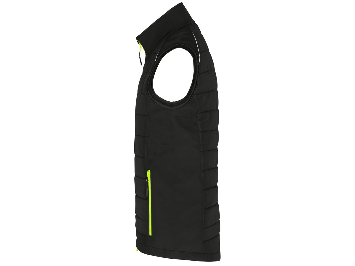 JN Men's Hybrid Vest JN1822 black/neon-yellow Gr. S