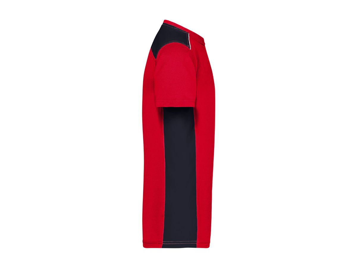 JN Herren Workwear  T-Shirt JN860 red/navy, Größe XS