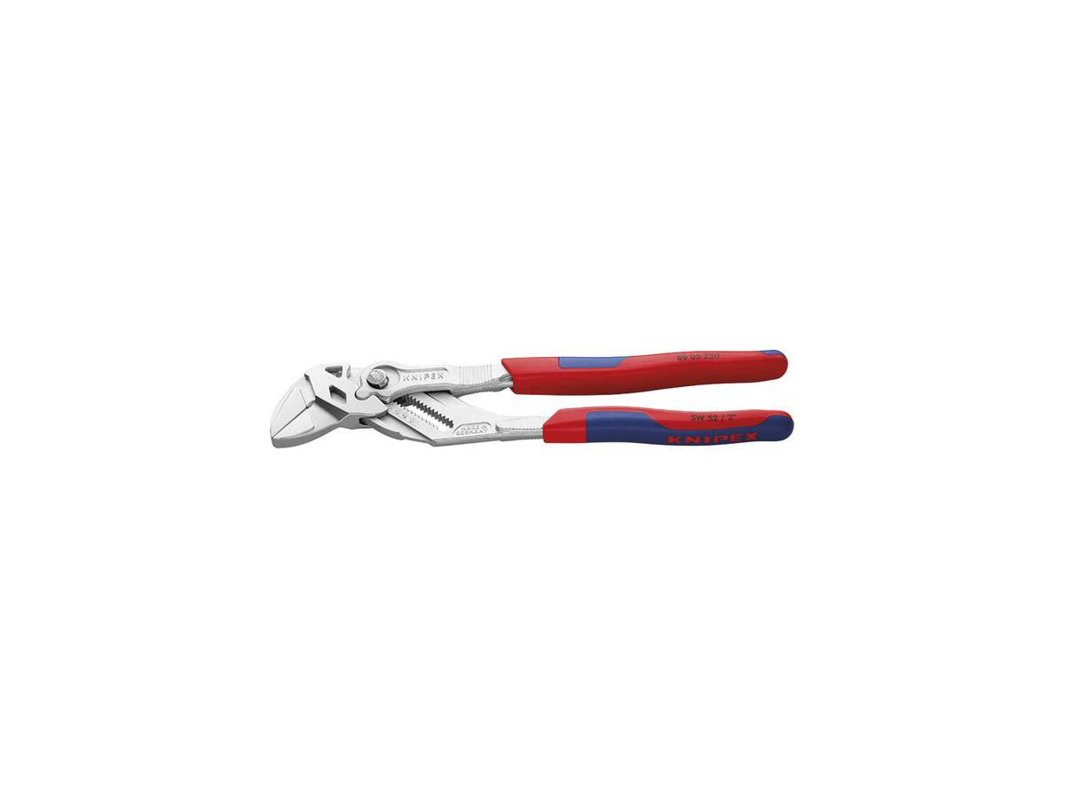 Pliers wrench 250mm w. PVC grip Knipex
