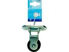 Stehrolle mit Scharnier aufschraubbar m. Poly-Rad 60mm auf Platte