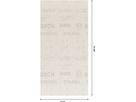 BOSCH Netzstruktur Schleifblatt M480 EXPERT 115x230 mm, K 120, VE 10