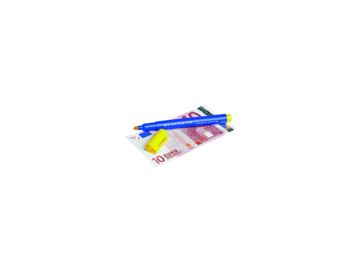 GENIE Geldscheinprüfstift Quicktester 11794 blau/gelb