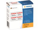 HERMA Nummern Etikett 4832 15x22mm rot 1.000 St./Pack.