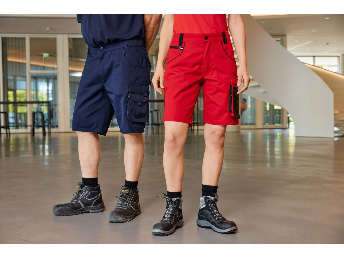 JN Workwear Bermudas JN835 65%PES/35%BW, dark-green/black, Größe 60