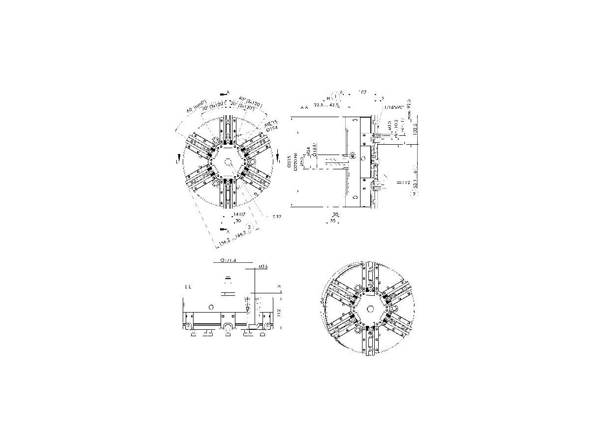 SCHUNK ROTA NCR-A 315 Z220-SV90° 1339987