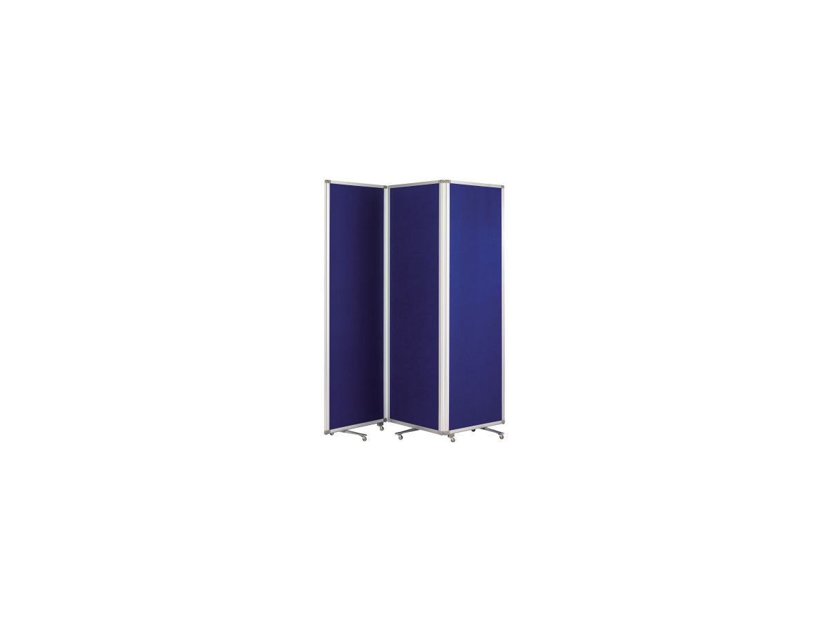 magnetoplan Präsentationswand 1105303 182x181x36cm blau