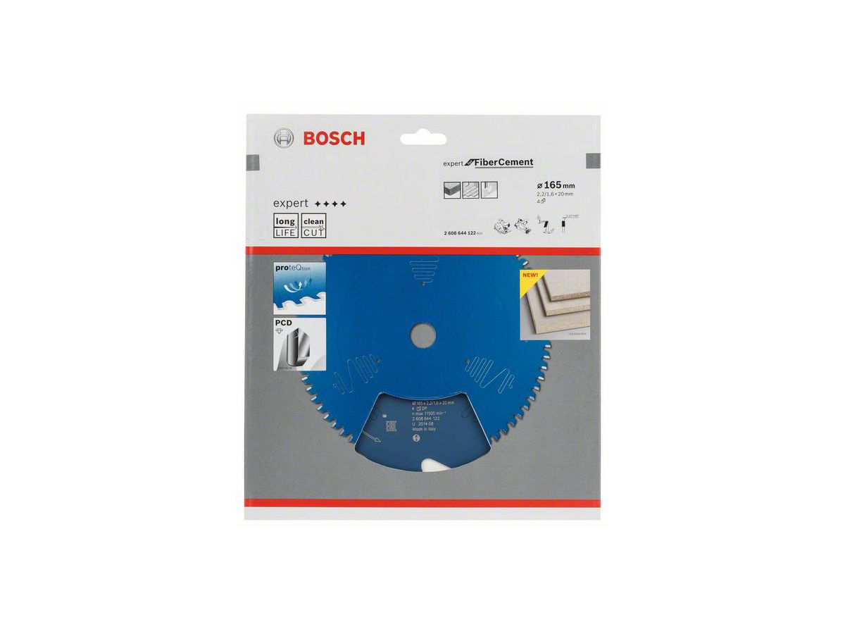 BOSCH Kreissägeblatt Expert for Fiber Cement, 165x20x2,2/1,6 mm, 4 Z
