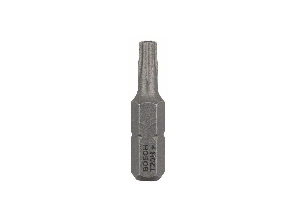 BOSCH Security-Torx-Schrauberbit Extra-Hart, T20H, 25 mm, 2er-Pack