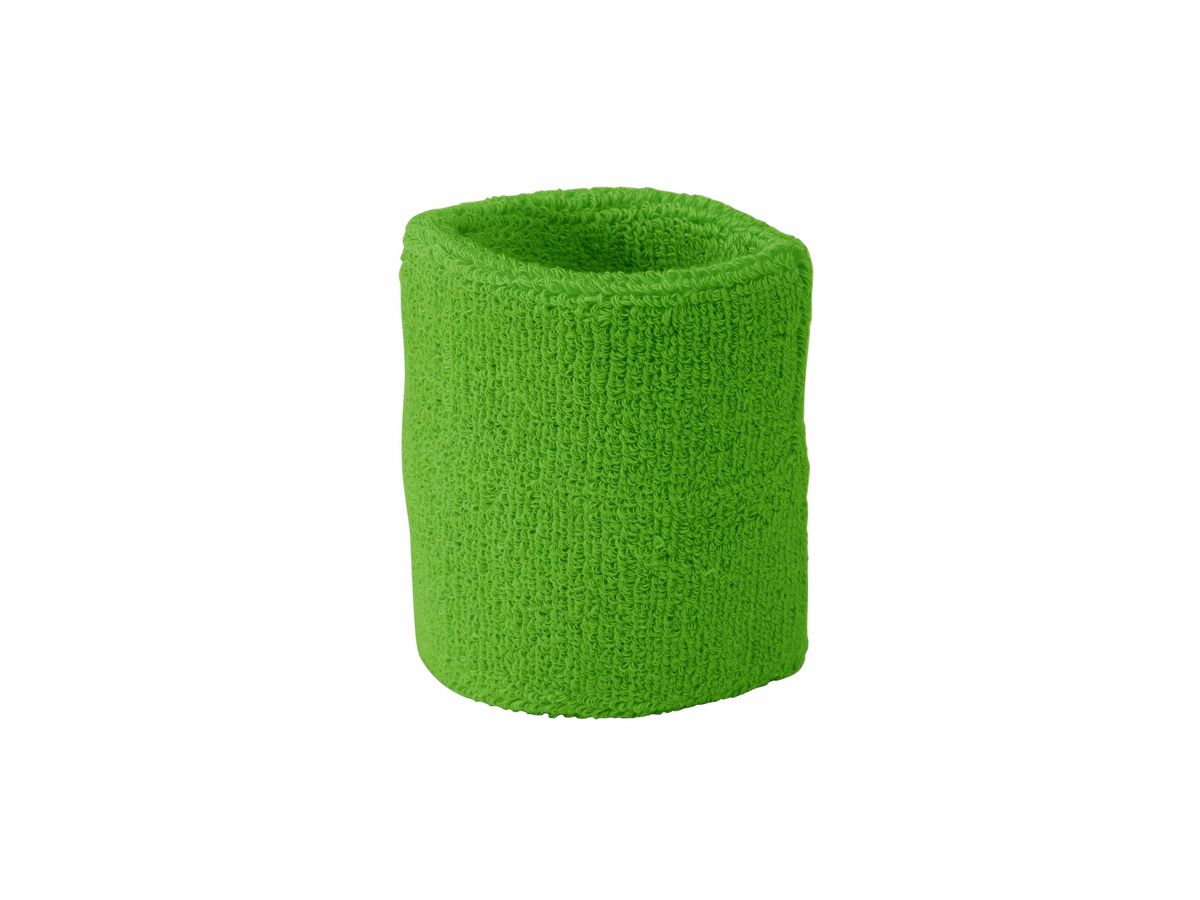 mb Terry Wristband MB043 80%BW/20%EL, lime-green, Größe one size