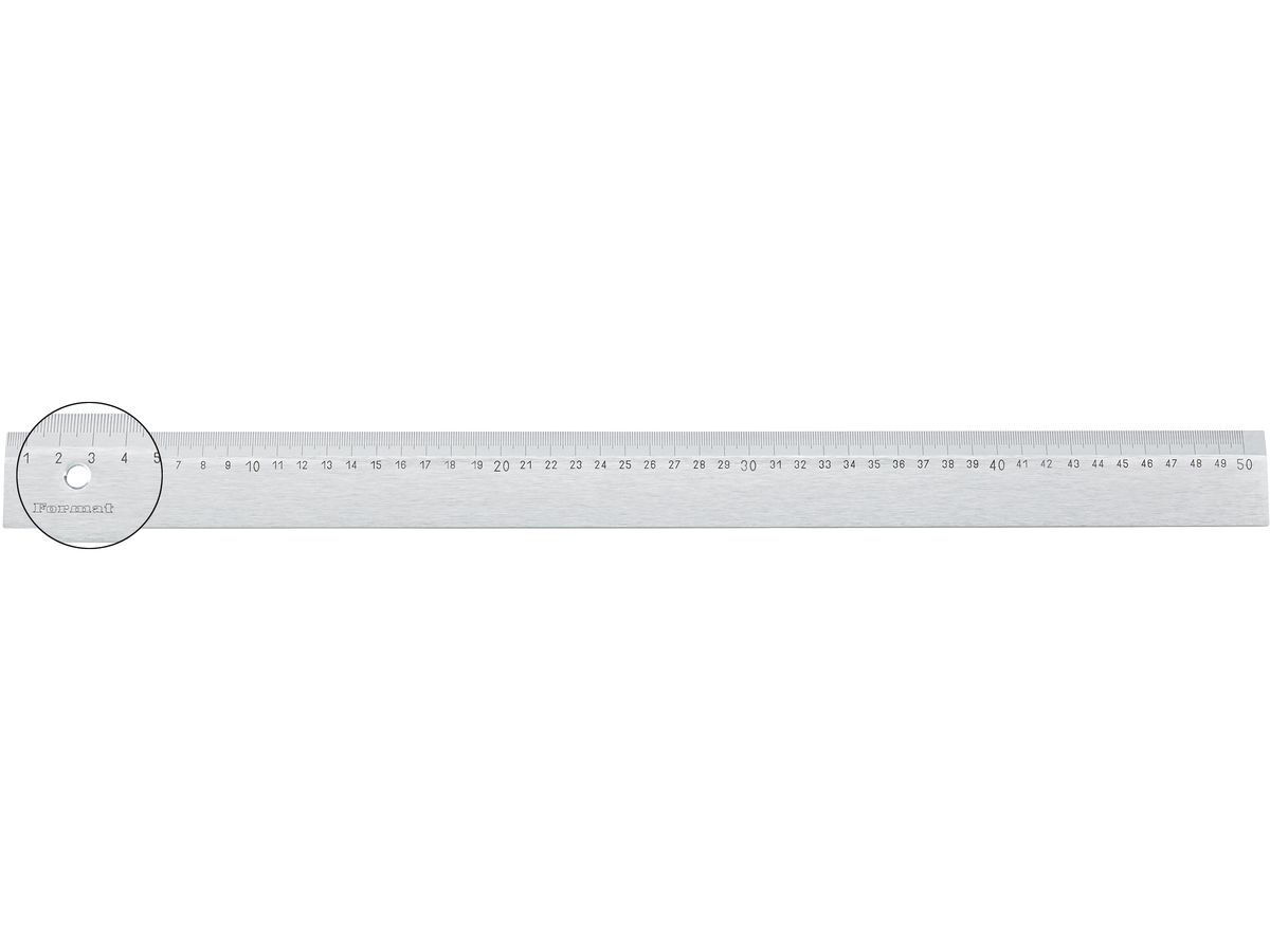Steel ruler 500x40x5mm FORMAT