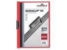 DURABLE Klemmmappe DURACLIP 30 220903 DIN A4 Hartfolie rot