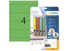 HERMA Ordneretikett 5099 192x61mm sk grün 80 St./Pack.