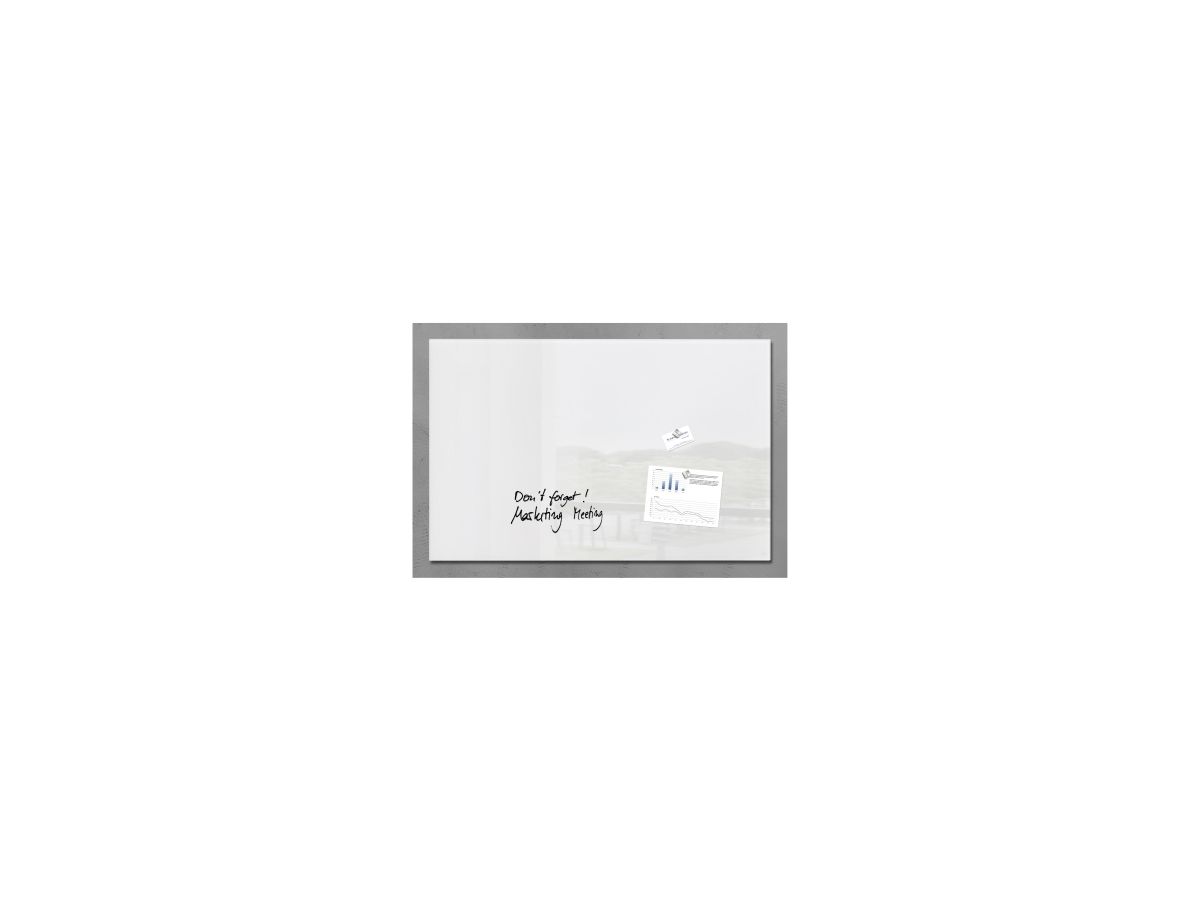 Sigel Multifunktionstafel artverum GL141 100x65cm Glas weiß