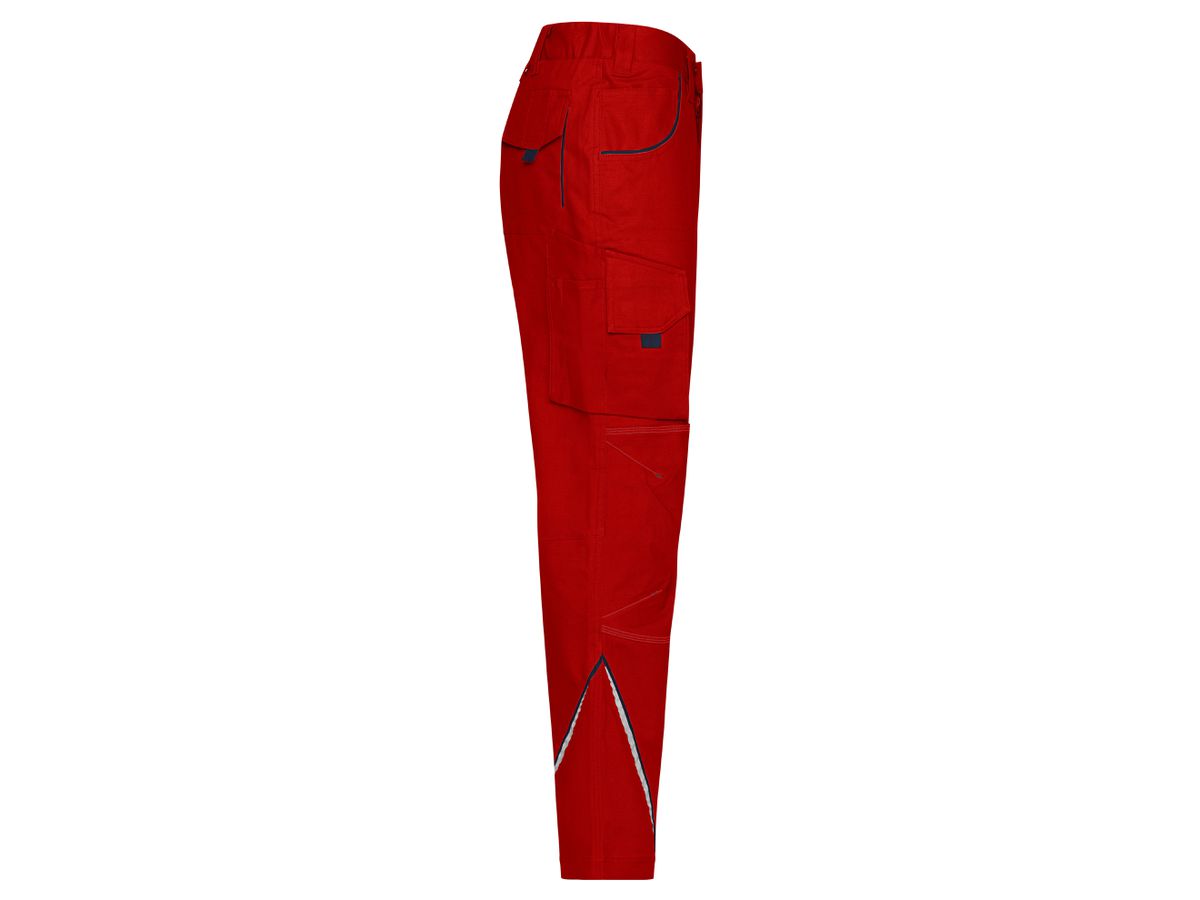 JN Workwear Pants - COLOR - JN847 red/navy, Größe 28