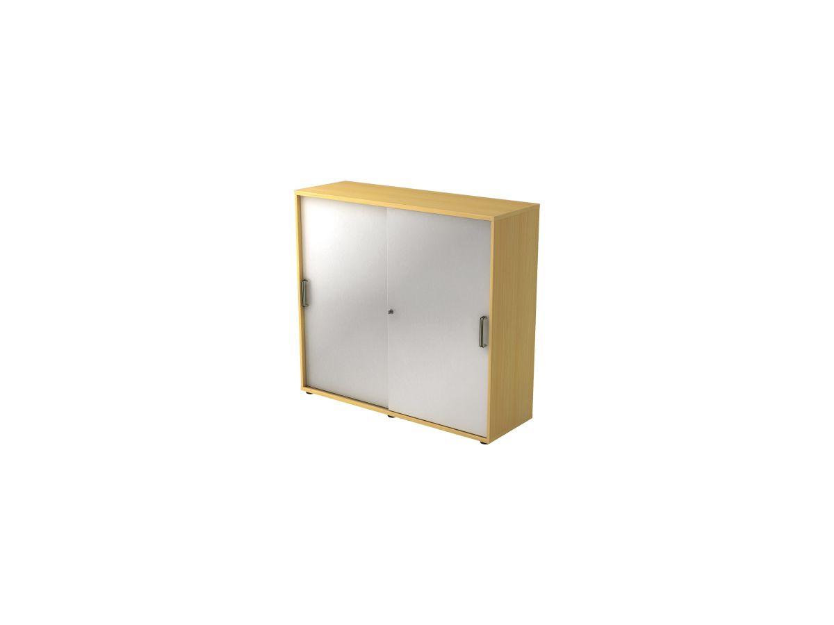 Schiebetürenschrank 120x40x1100cmBuche/Silber