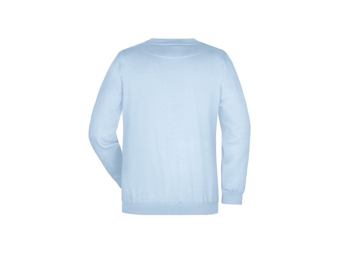 JN Round-Sweat Heavy JN040 80%BW/20%PES, light-blue, Größe 5XL