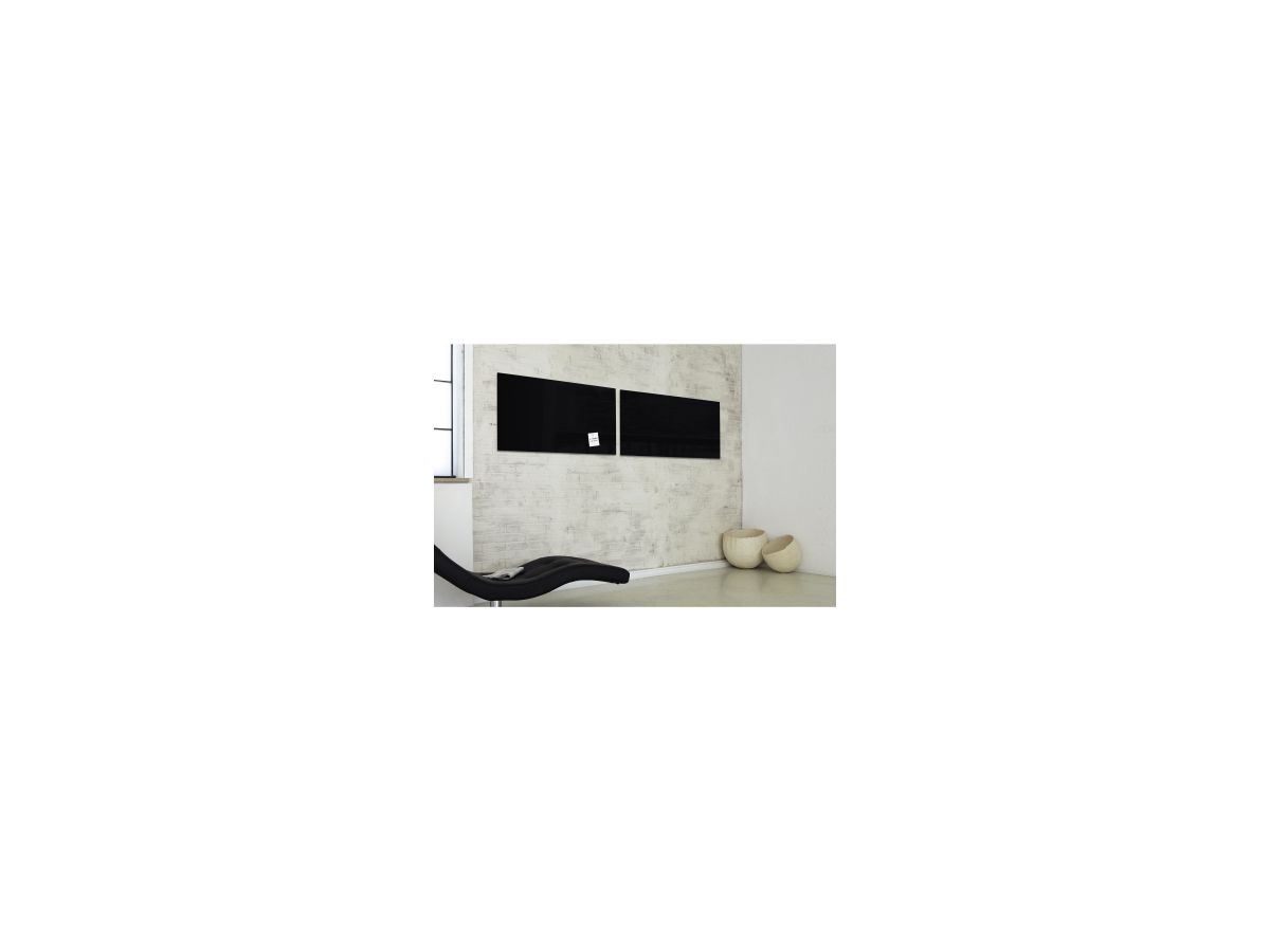 Sigel Multifunktionstafel artverum GL145 910x460x15mm Glas schwarz