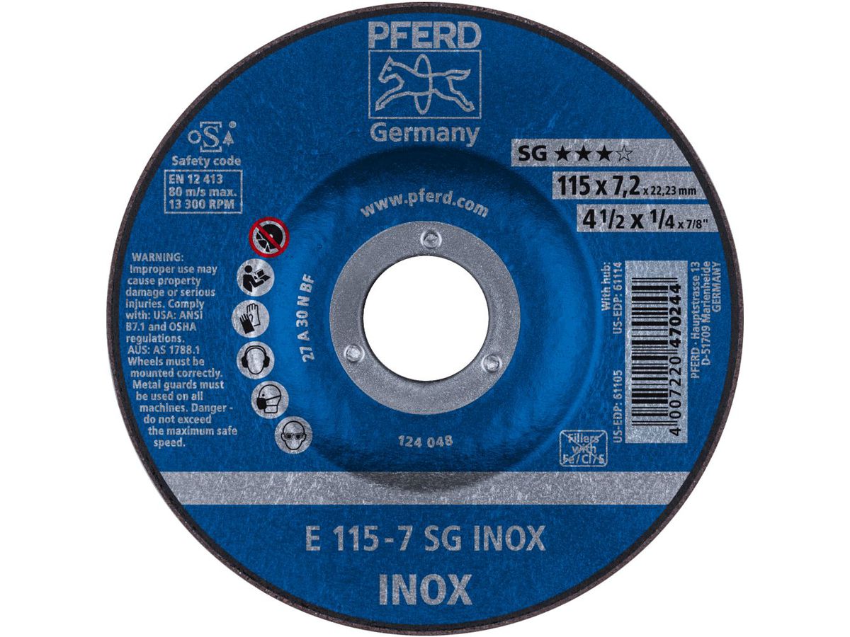 PFERD Schruppscheibe SG INOX