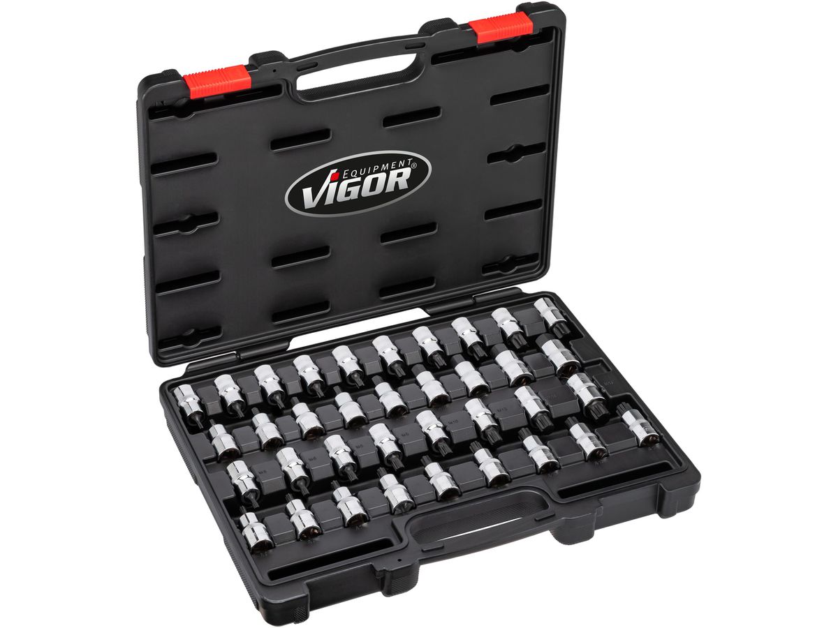 Schraubendreher-Einsatz- Sortiment, 36-tlg., 1/2'