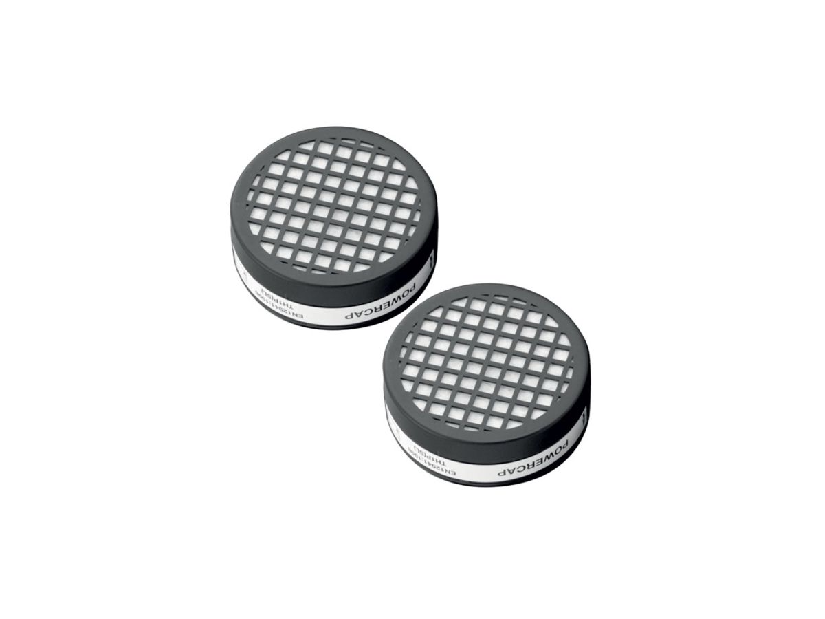JSP Powercap Filter Schwarz (Paar) 1 Paar, CAU601-001-100
