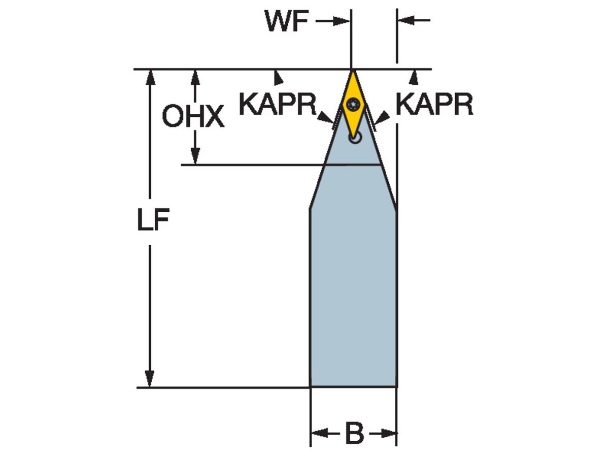 COROMANT CoroTurn 107 Schaftwerkzeug zum Drehen SVVBN3225P16