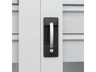 CP Schwerlastschrank Acurado 2SL 4 Böden B1000xT600xH1950mm RAL 7035/7035