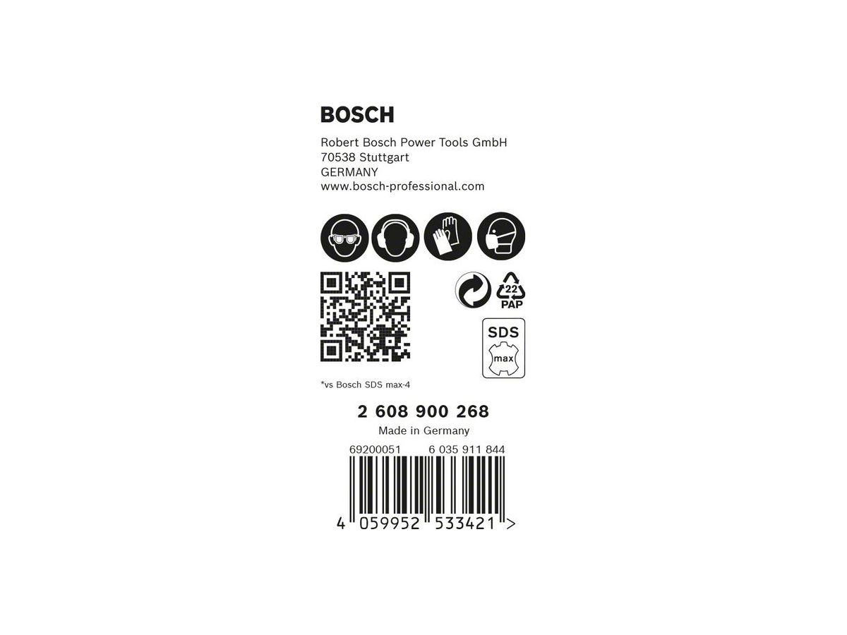 BOSCH Hammerbohrer SDS max-8X EXPERT 24x400x520 mm, VE 5