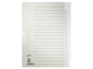 Leitz Register 60960085 blanko DIN A4 Tauenpapier grau