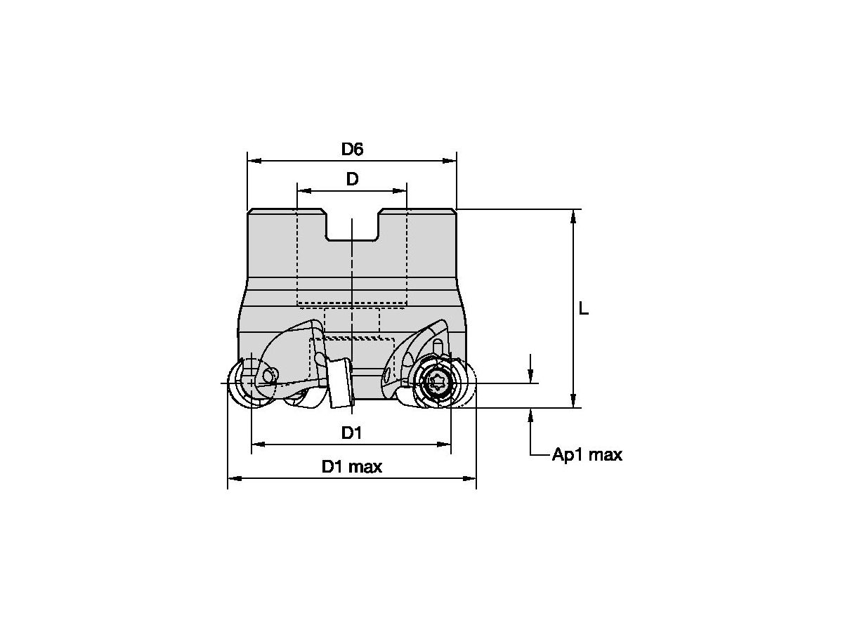 KENNAMETAL KDR150R1005S050L157 RODEKA IC10 D=1.50 Z=5 SHELL MILL
