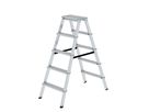 MUNK ML Aluminium-Stufenstehleiter beidseitig 2x5 Stufen