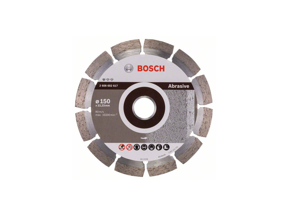 BOSCH Diamanttrennscheibe Ø 150mm für Ziegel, Sand oder Kalksandstein
