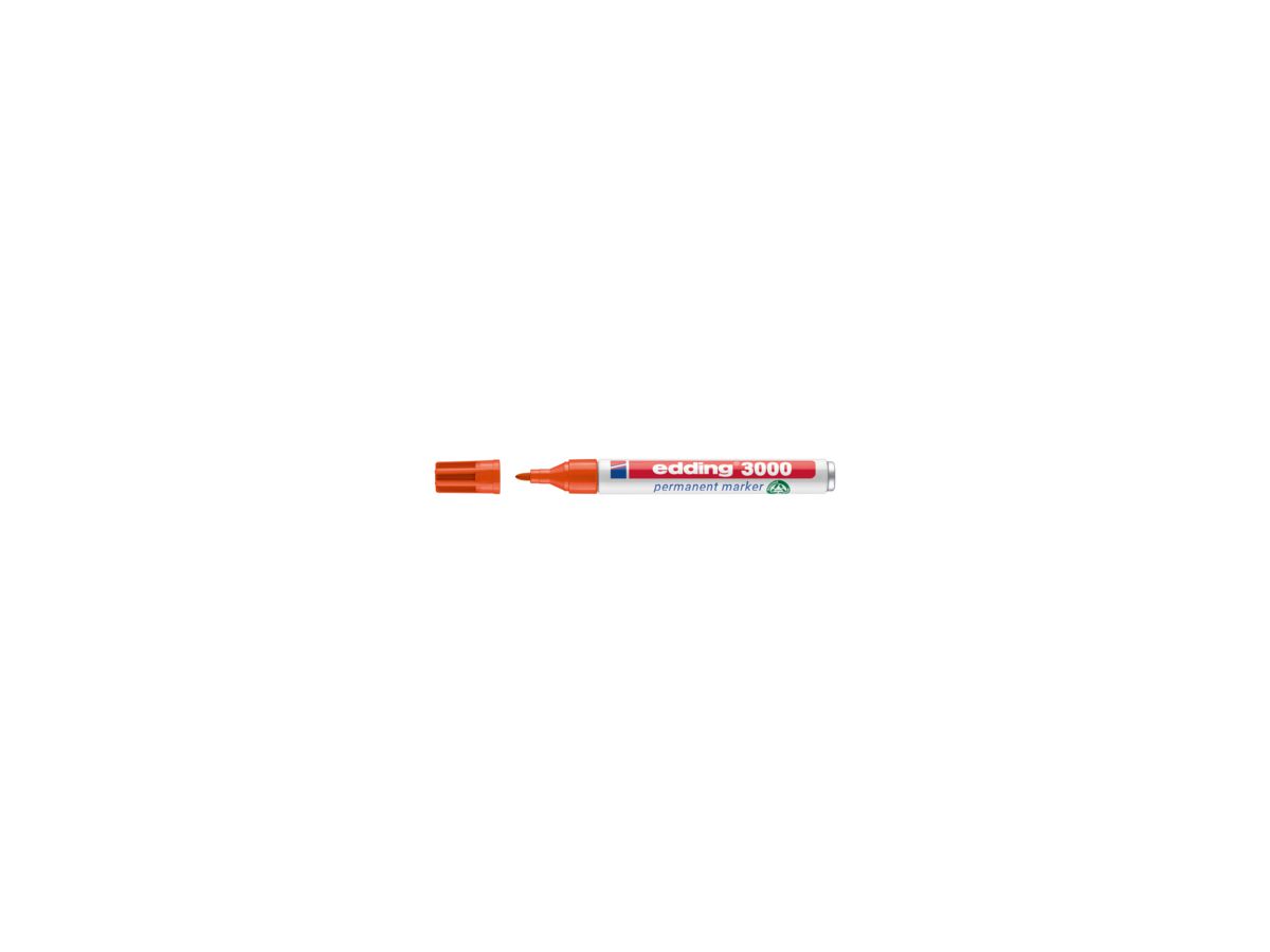 EDDING Permanentmarker 3000 Rundspitze 1,5-3mm, orange