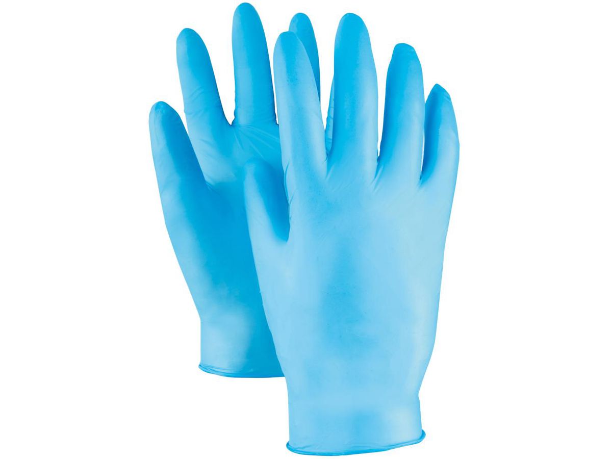Einweg-Handschuh KOWLOON, Nitril, blau ungepudert, Box a 100 Stück