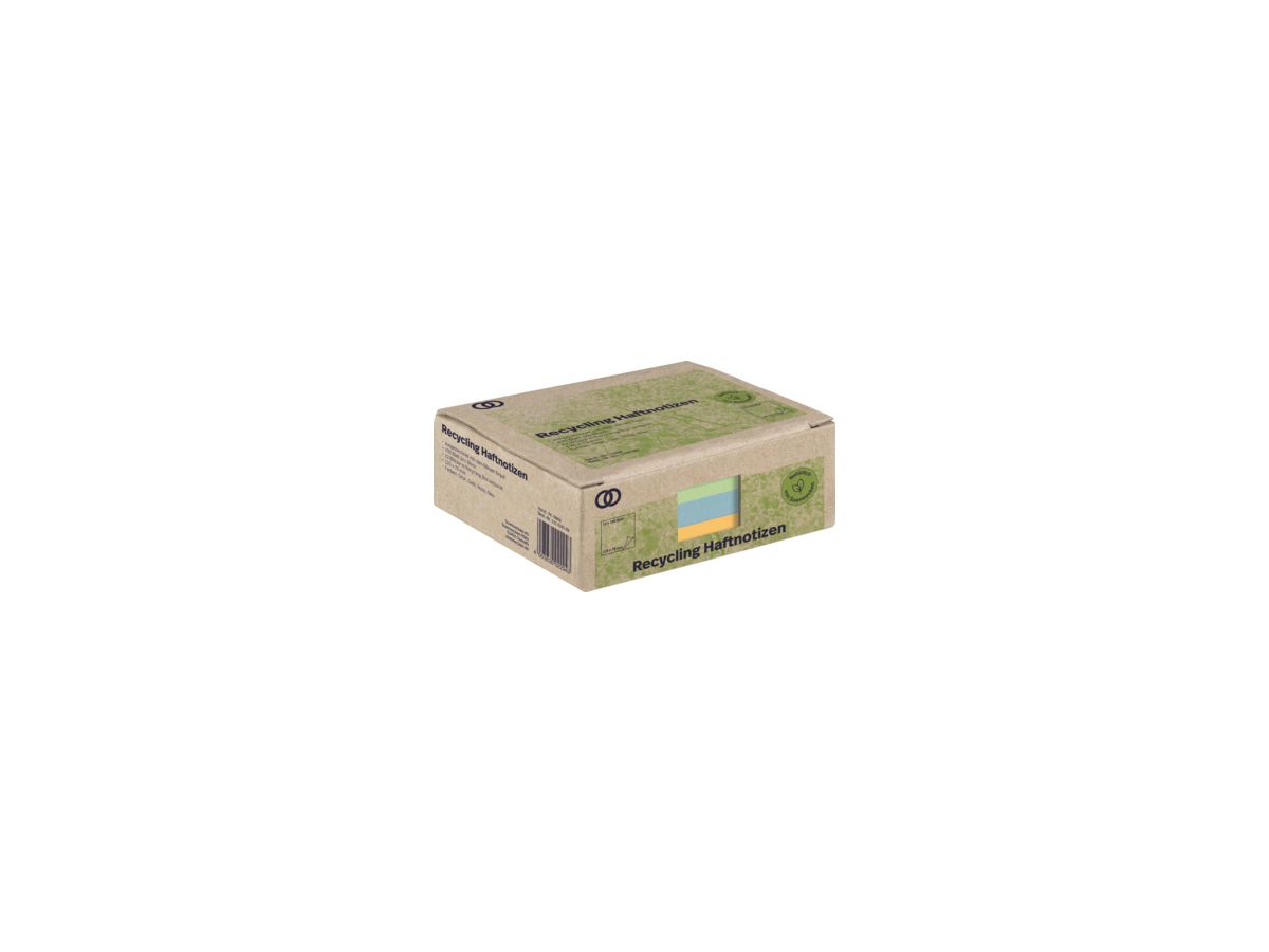 Soennecken Haftnotiz oeco 5868 RC 125x75mm 100Bl. sort. 12St.