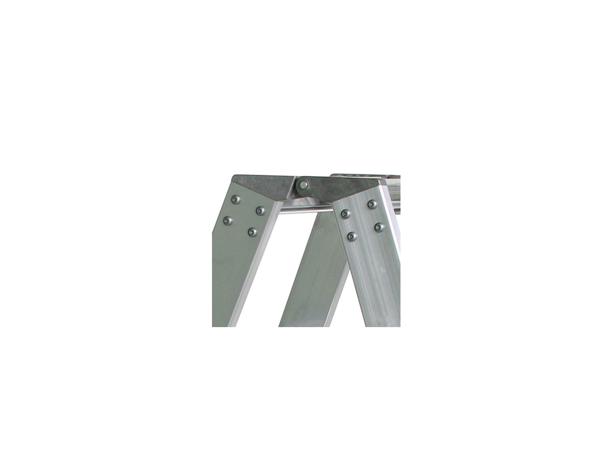 MUNK Aluminium-Stufen-Stehleiter Beidseitig 2x3 Stufen 40206