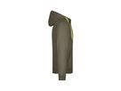 JN Mens Doubleface Jacket JN355 55%PES/45%BW, olive/lime-green, Größe S