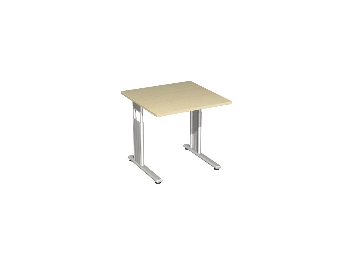 Geramöbel Schreibtisch Lissabon S-617101-AH/SI 80x80cm ahorn/si