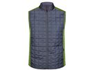 JN Men's Knitted Hybrid Vest JN740 kiwi-melange/anthracite-melange Gr. S