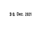 Soennecken Datumstempel 3631 Monat in Buchstaben 4x27mm
