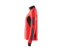 MASCOT Accel. Sweat-Shirt Damen mit RV Gr. 4XL verkehrsrot/schwarz 18494-962