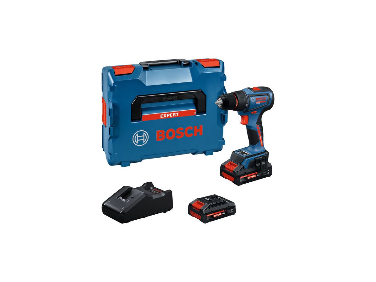BOSCH Akku-Bohrschrauber EXSR18V-90 2x18V/4,0 Ah, Ladegerät, L-BOXX