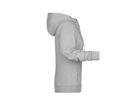 JN Ladies' Zip Hoody 8025 grey-heather, Größe M