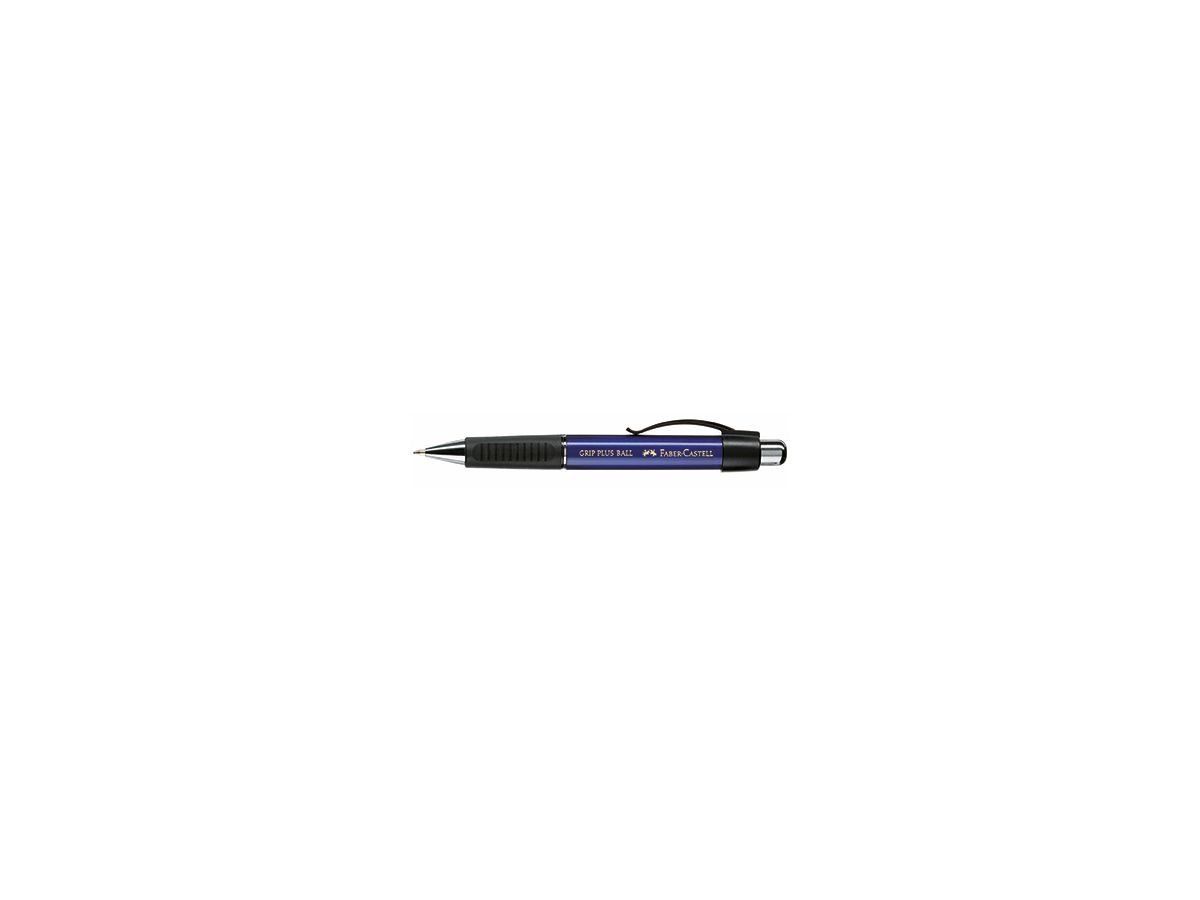 Faber-Castell Kugelschreiber GRIP PLUS BALL 140732 M metallic-blau