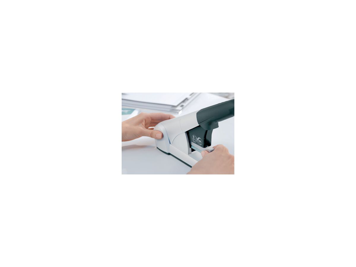 Leitz Blockheftgerät 55510084 max. 80Blatt Metall/Kunststoff si